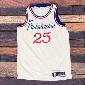 Ben Simmons Philadelphia 76ers Jersey Nike White Swingman